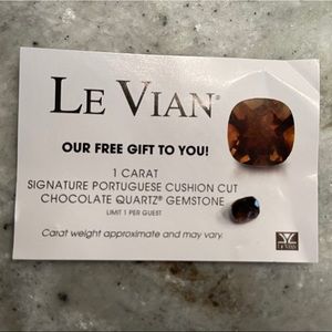 Le Vian 1 ct cushion cut chocolate quartz